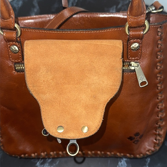 PATRICIA NASH Handbag Rosalia Brown Cognac Leather Shoulder Bag AUTHENTIC - Picture 10 of 11